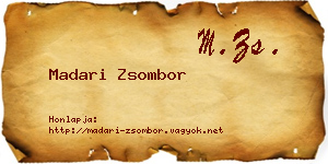 Madari Zsombor névjegykártya
